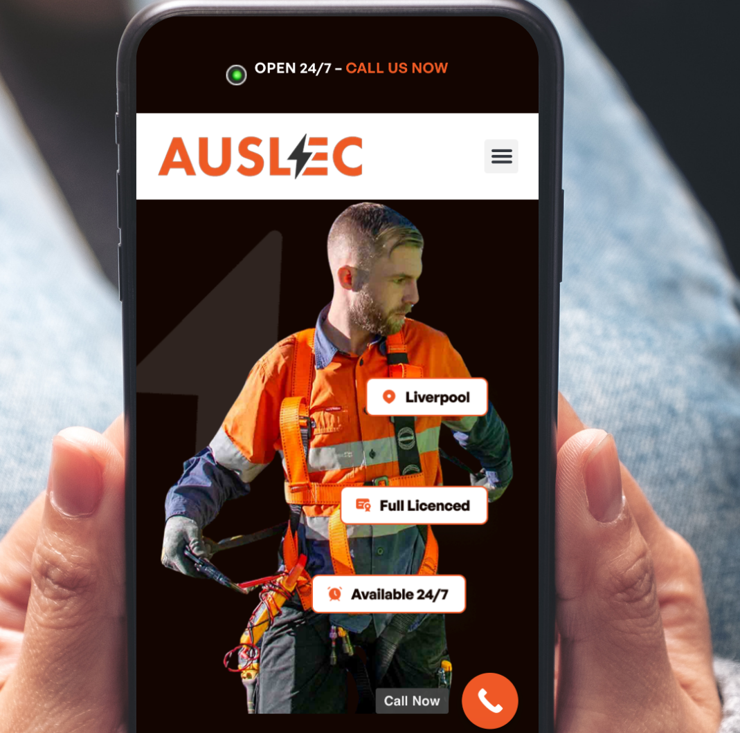 Mobile responsive website design for plumbers and electricians in Western and Southwest Sydney