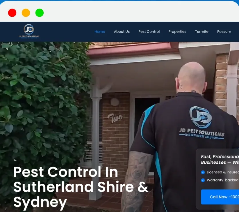 Modern professional website design for trade businesses in Western and Southwest Sydney by Kalora Digital