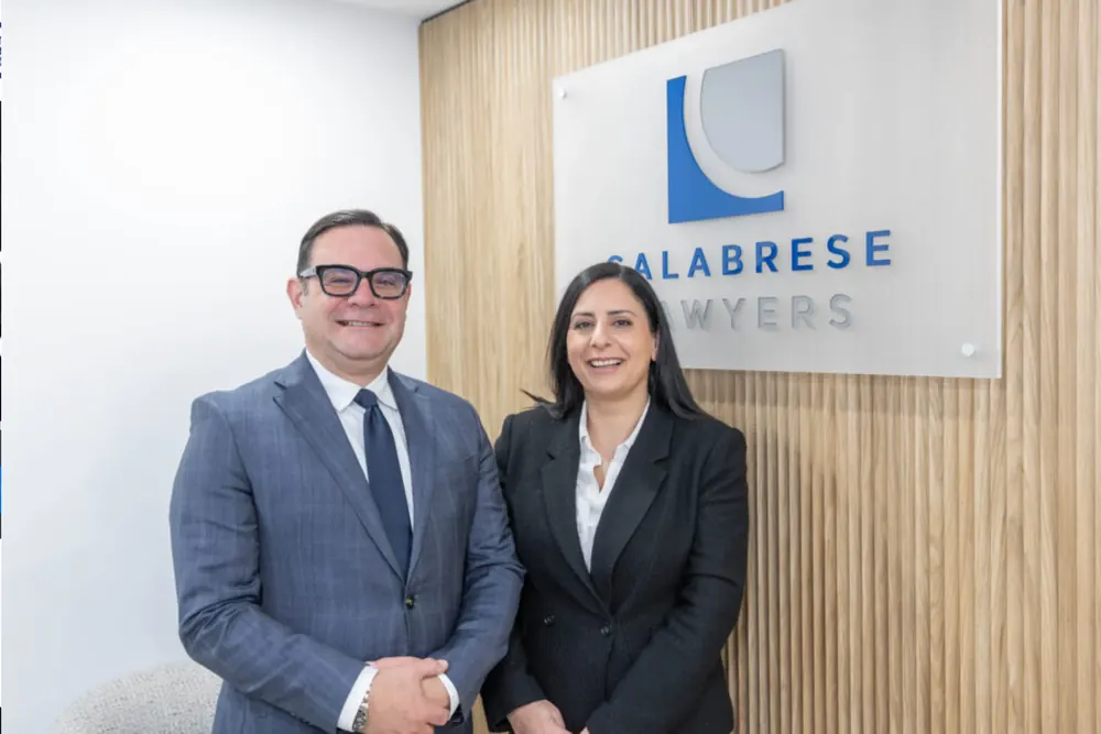 Calabrese Lawyers website screenshot