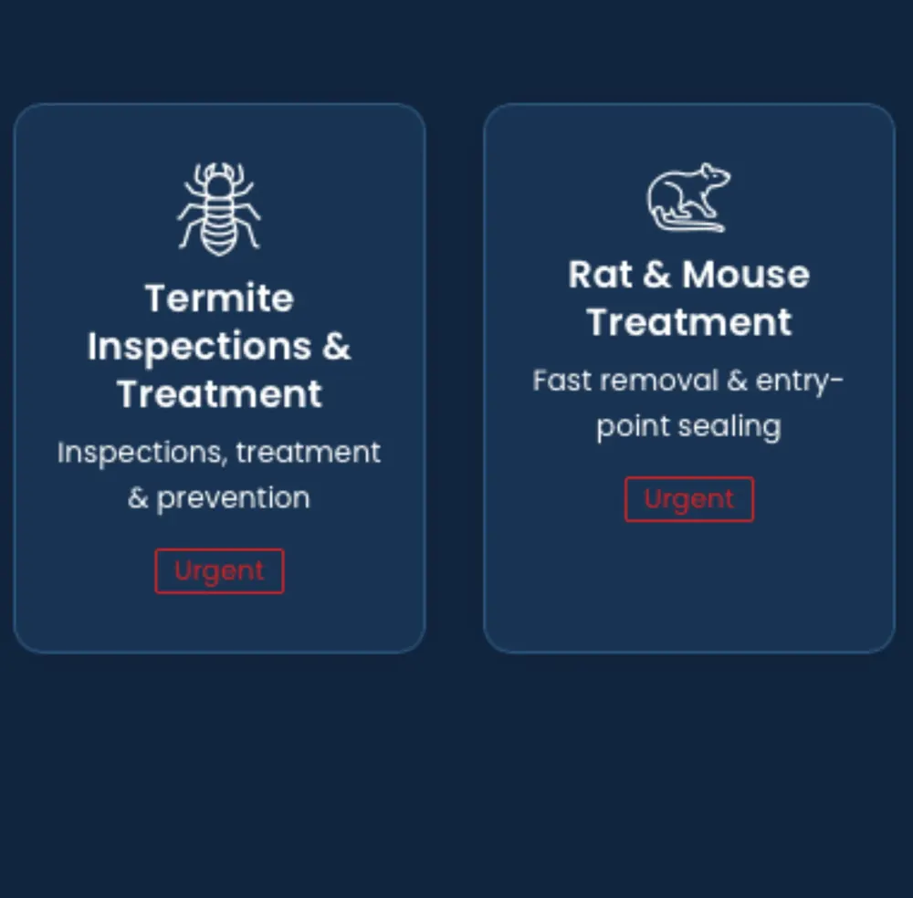 JD Pest Solutions website screenshot